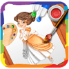 Princess Coloring Game for Kids and Girls