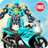 US Robot Bike Transform Shooting Game