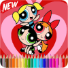 Power-puf Girl Coloring Book