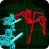 Stickman Neon Warriors: Spiders Battle