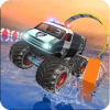 Police Monster Truck Gangster Chase Water Surfing