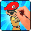 Little Singham Education Basics Coloring Pages