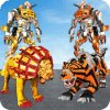 Lion Robot vs Robot Tiger Wars Transform