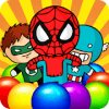 Super Hero Bubble Shooter Bomb