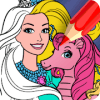 Princess Coloring Book And Pixel Art