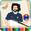 Football Stars Coloring Book 2018