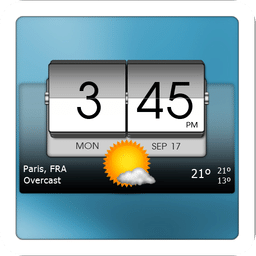 3D翻转时钟&世界天气
