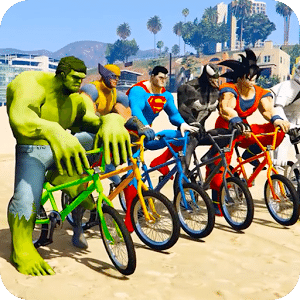 Super heroes Bike Race Free