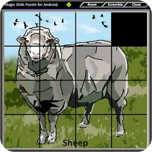 Magic Slide Puzzle D.Animals1