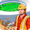 Football Stadium Construction Zone Crane Operator