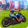 Superhero Tricky Bike Race