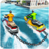 Chained Jet Ski: Top Power Boat Water Racing Games