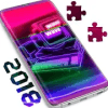 Neon puzzle game 2018