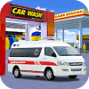 Ambulance Car Washing:Best Car Parking Game