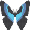 Pixel Art - Coloring Butterfly