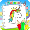 kawaii unicorn coloring book