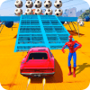Superheroes Sports Car Chaser: Real Turbo Racing