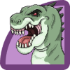 Dinosaur Color By Number - Dinosaur Pixel Art