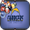 Billiards Los Angeles Chargers Theme