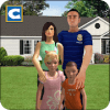 Virtual Police Dad Life: Happy Family Game