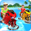 Kids Water Surfing Bike Racing