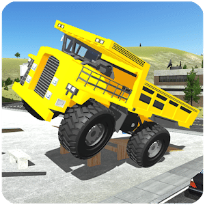 Offroad Construction Truck Driving