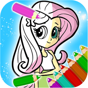 Fluttershy Coloring Game