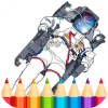 Space Game Coloring Book