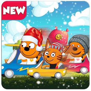 три кота игры : Three Cats Car Game For Kids