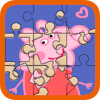 Pink Pig Jigsaw Puzzle Games