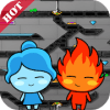 Water girl and Fire boy in Crystal Temple