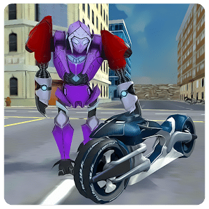 Super Flying Robot Bike Steel Robot War