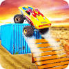 Drive Monster Trucks Ahead - Trucker Path Stunts