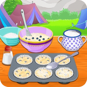 Cooking Blueberry Muffins