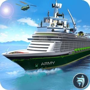 US Army Transporter Cruise Ship Driving Game