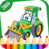 Tractors Coloring Book For Kids