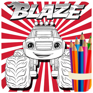 Coloring Book Blaze with Monster Machine