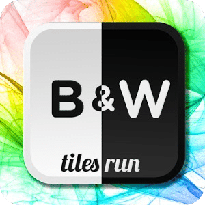 Black & White tiles run