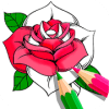 Flower Coloring Book