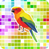 Coloring Bird Pixel Art, By Number