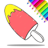 Kids Ice Cream - Coloring Book Education