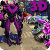 Dino Robot Attack Transform City Battle