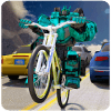 Robot Bicycle Traffic Rider