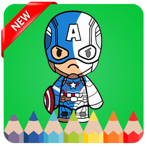 Superheros Coloring Book for kids