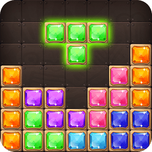 Jewel puzzle : Brick block