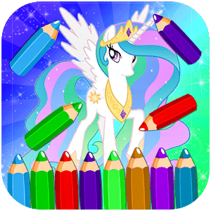 Princess Celestia Coloring Game