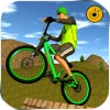 BMX Offroad Bicycle rider Superhero stunts racing