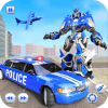 US Police Robot Limo Car Transformation Game