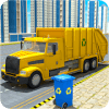 市 垃圾 卡车 驾驶 3D