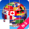 Jigsaw Puzzle National Flags NS - Educational Game